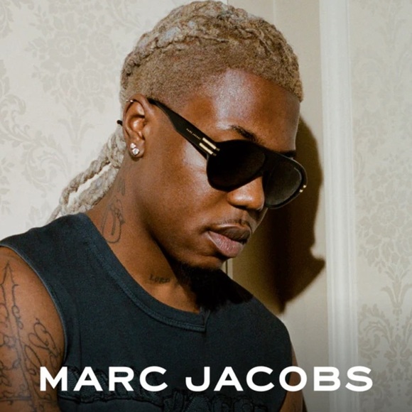 NWT Marc Jacobs Marc Black Aviator Sunglasses - Picture 3 of 3